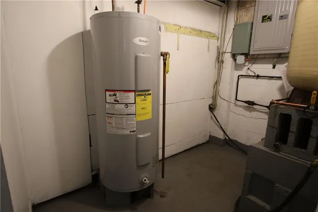 a view of water heater room