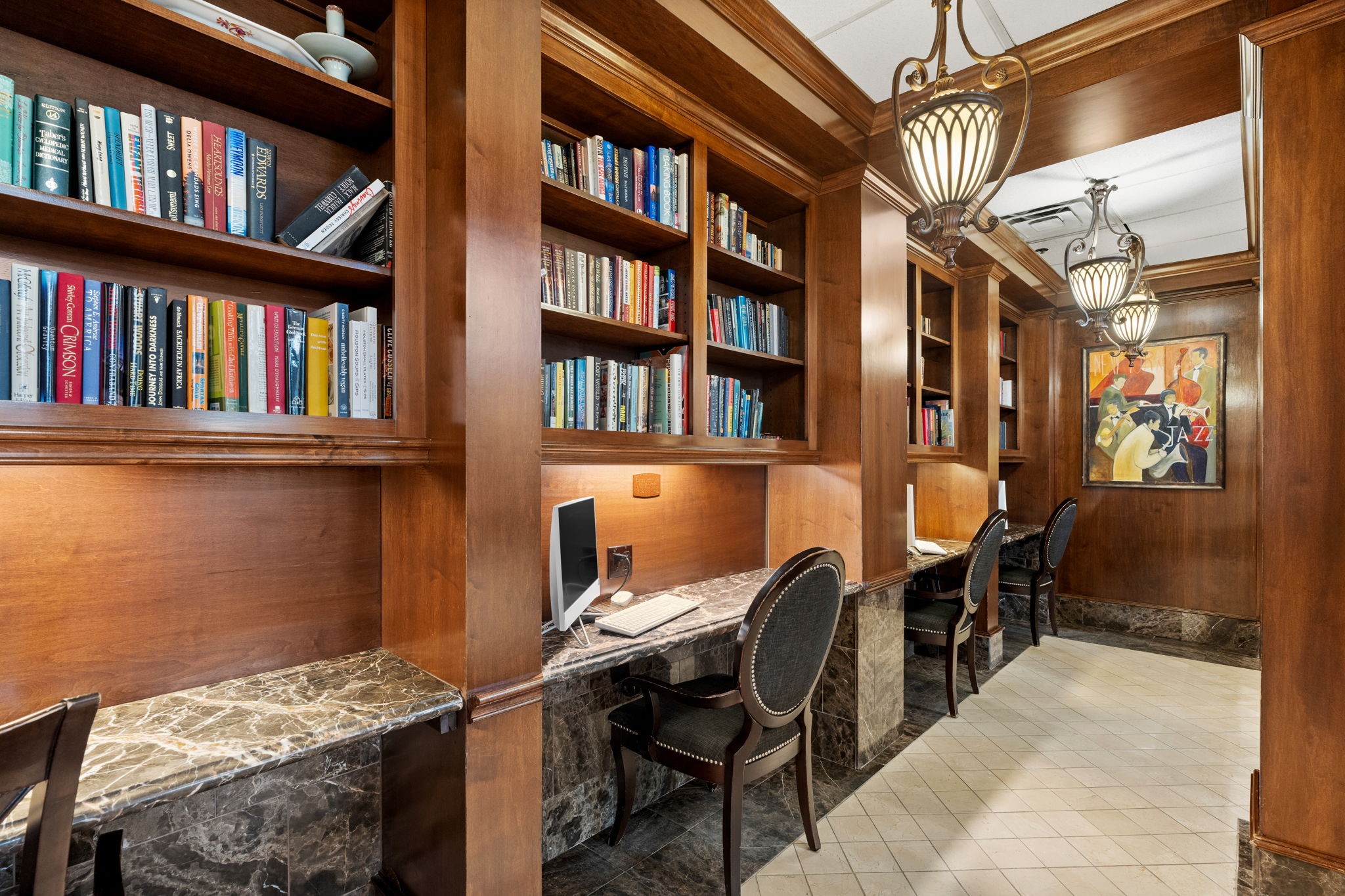 3525 Sage Road, Unit 903 Houston, TX 77056 - Photo 20 of 26 a view of a workspace with furniture