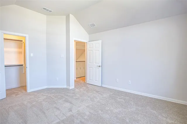 a view of an empty room