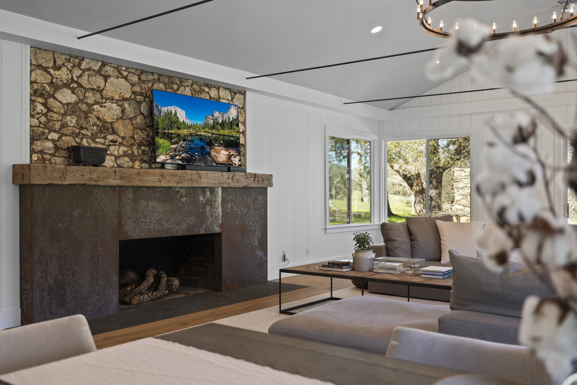 514 Appaloosa Road Angels Camp, CA 95222 - Photo 11 of 57 Stylish Rustic Metal Fireplace Surround