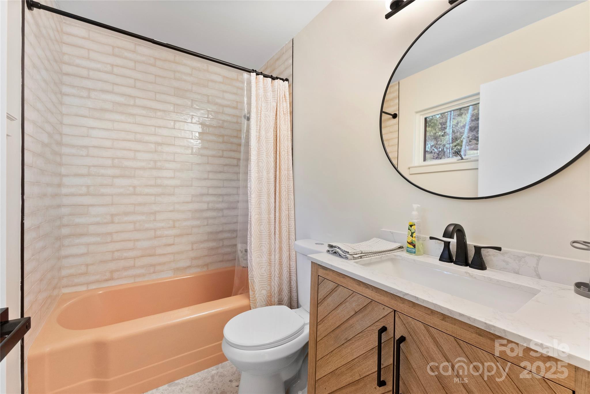 351 Windsor Road Asheville, NC 28804 - Photo 30 of 42 a bathroom with a sink a toilet and a mirror