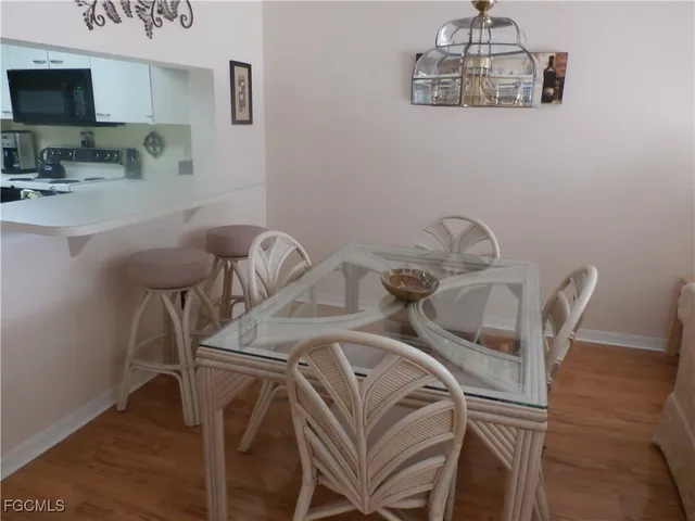 a close view of a kitchen island with furniture