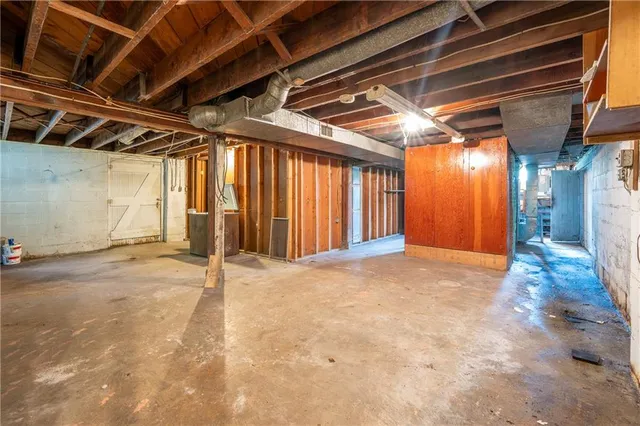 a view of storage and utility room