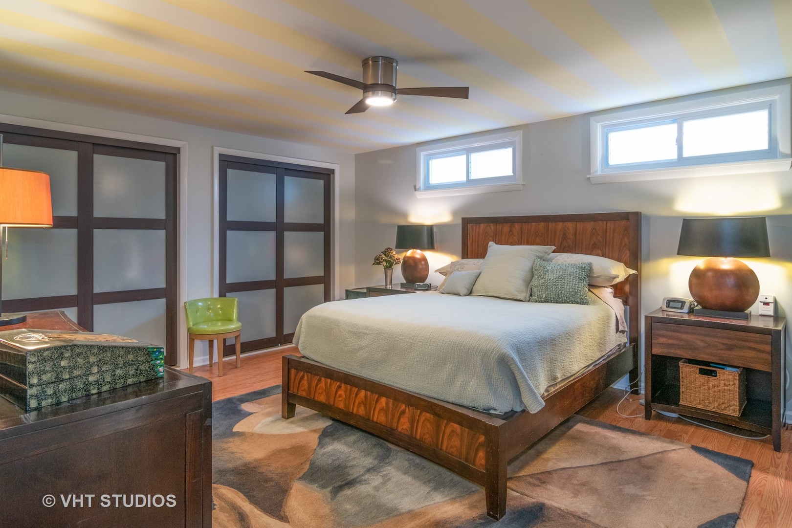539 Selborne Road Riverside, IL 60546 - Photo 10 of 17 a bedroom with a bed a dresser with wooden floor