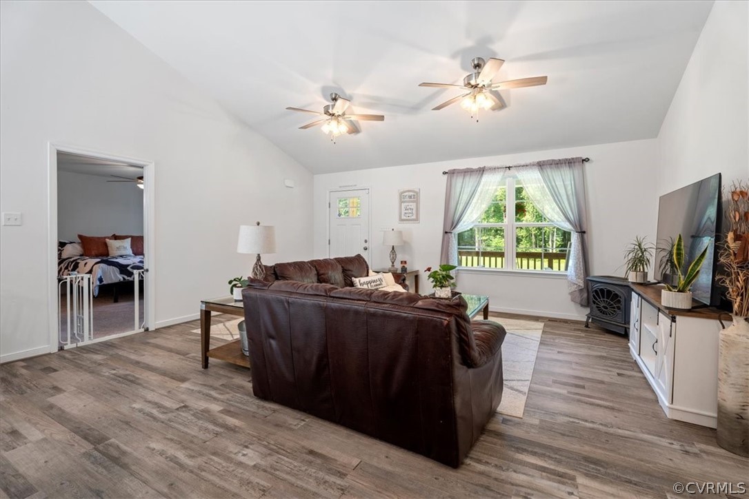 1820 Ballsville Road Powhatan, VA 23139 - Photo 14 of 46 a living room with furniture and a flat screen tv
