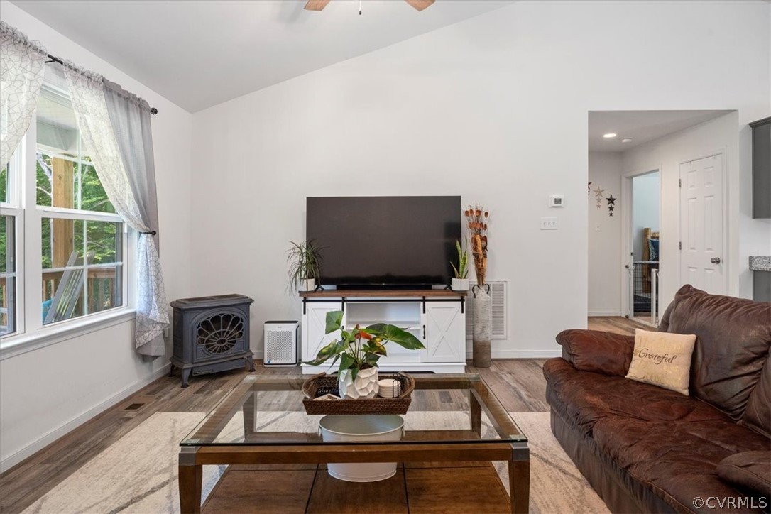 1820 Ballsville Road Powhatan, VA 23139 - Photo 15 of 46 a living room with furniture and a flat screen tv