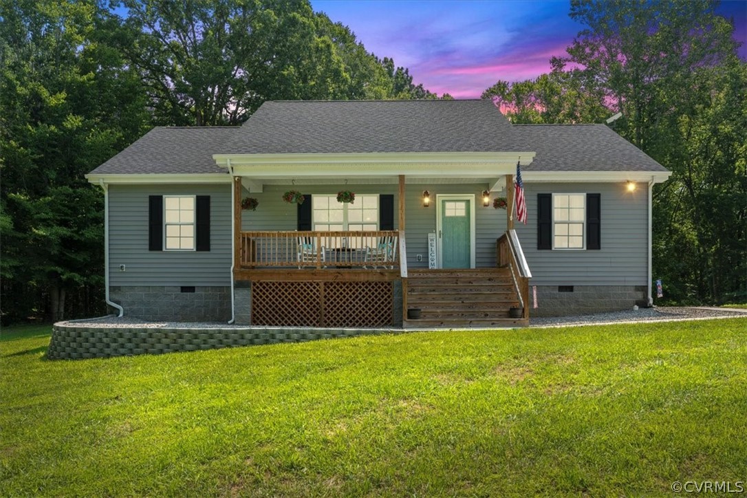 1820 Ballsville Road Powhatan, VA 23139 - Photo 2 of 46 a front view of a house with a yard