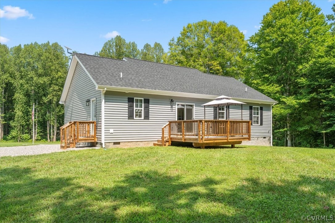 1820 Ballsville Road Powhatan, VA 23139 - Photo 32 of 46 a house view with a sitting space and garden
