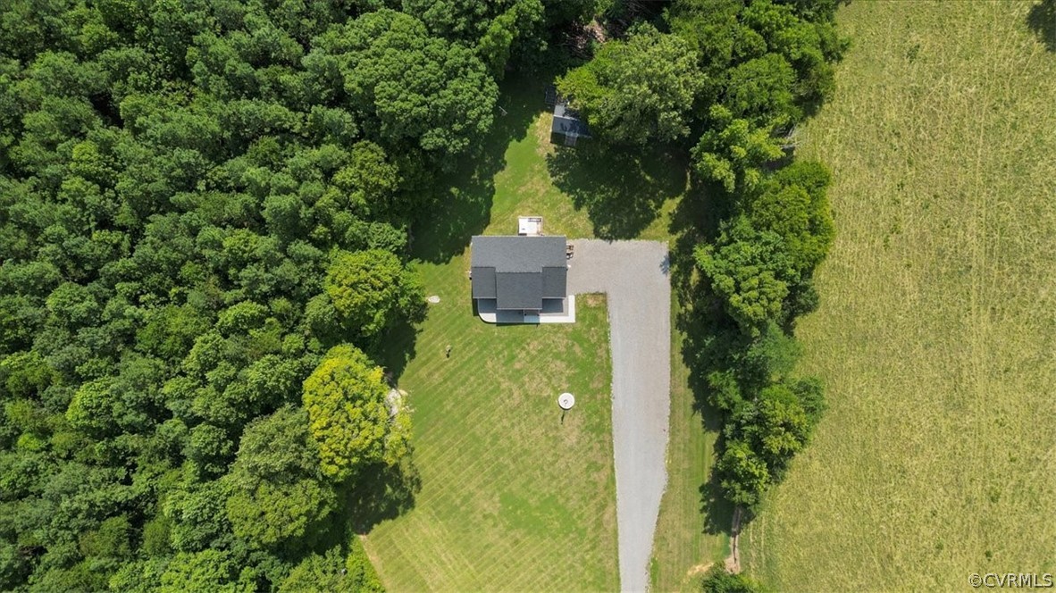 1820 Ballsville Road Powhatan, VA 23139 - Photo 39 of 46 an aerial view of a house with a yard