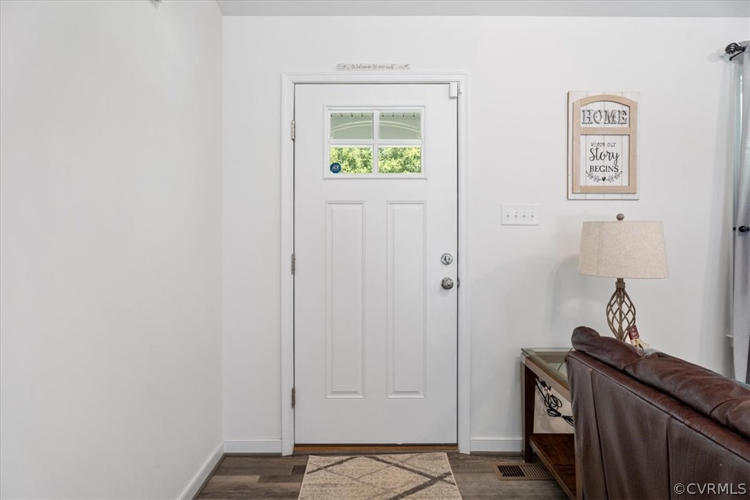 1820 Ballsville Road Powhatan, VA 23139 - Photo 6 of 46 a view of an entryway with wooden floor
