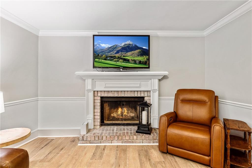 135 Crimson Ridge Tyrone, GA 30290 - Photo 26 of 53 a living room with furniture and a fireplace
