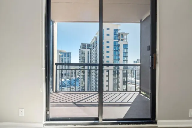 a view of front door