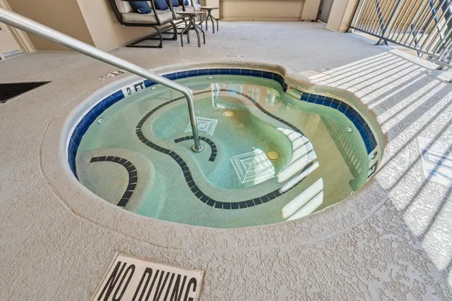 a close view of a swimming pool