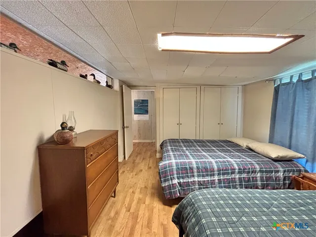 a view of a swimming pool with an outdoor space