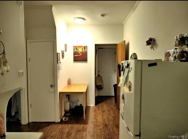 an empty room with a natural light