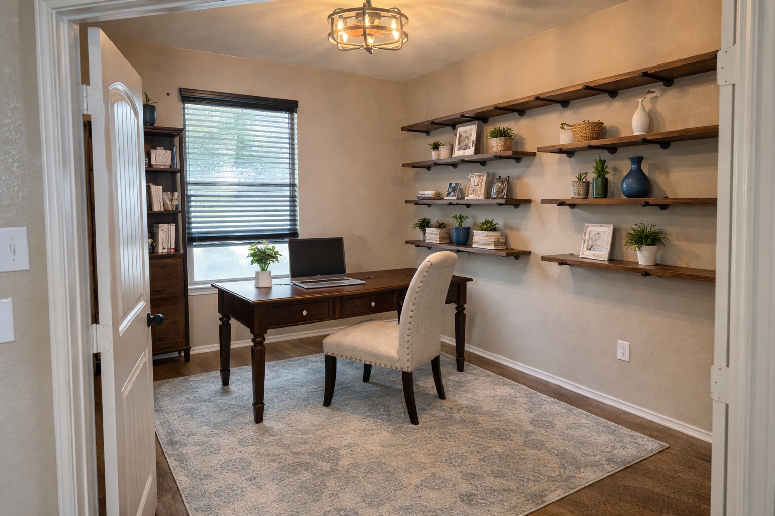 120 Schuylerville Drive Elgin, TX 78621 - Photo 3 of 29 Office space with dark wood-style flooring and baseboards