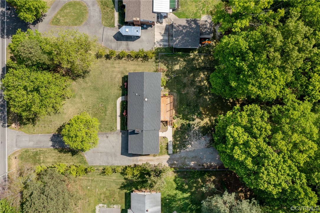 5525 Qualla Road Chesterfield, VA 23832 - Photo 9 of 50 an aerial view of a house with a yard