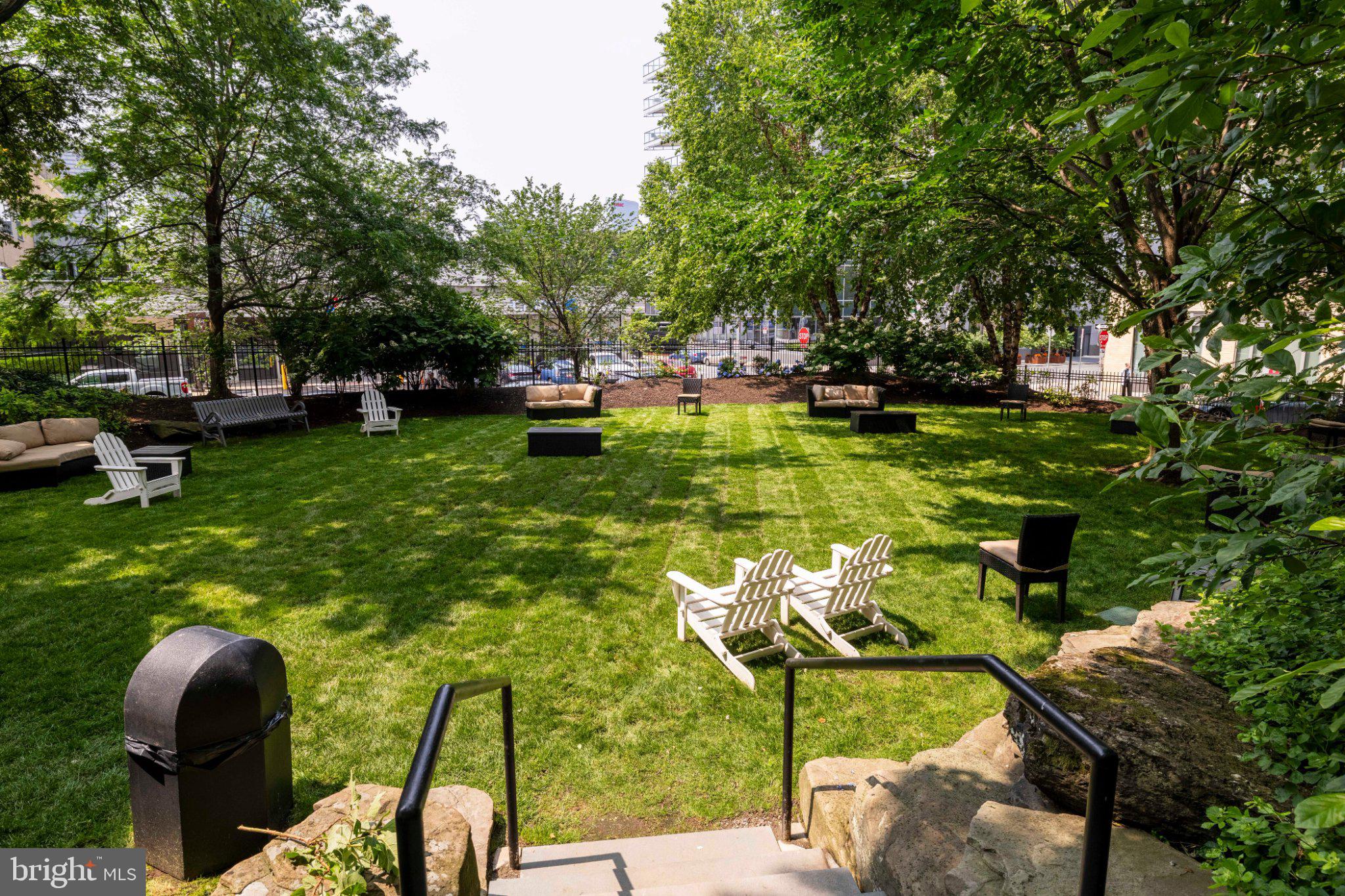 2001 Hamilton Street, Unit 1119 Philadelphia, PA 19130 - Photo 36 of 44 Serene green space for relaxation.