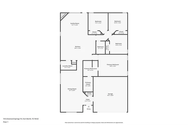 $320,000 | 7313 Diamond Springs Trail, Fort Worth, TX 76123