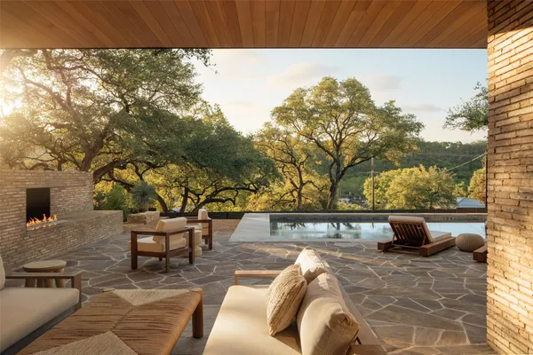 a front view of a house with parking space