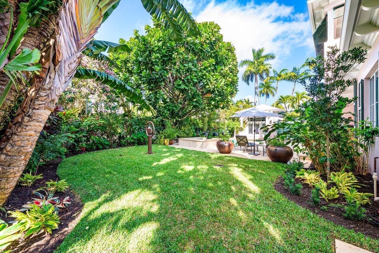3138 Gulf Stream Road Gulf Stream, FL 33483 - Photo 40 of 49 a view of a garden with plants and large trees