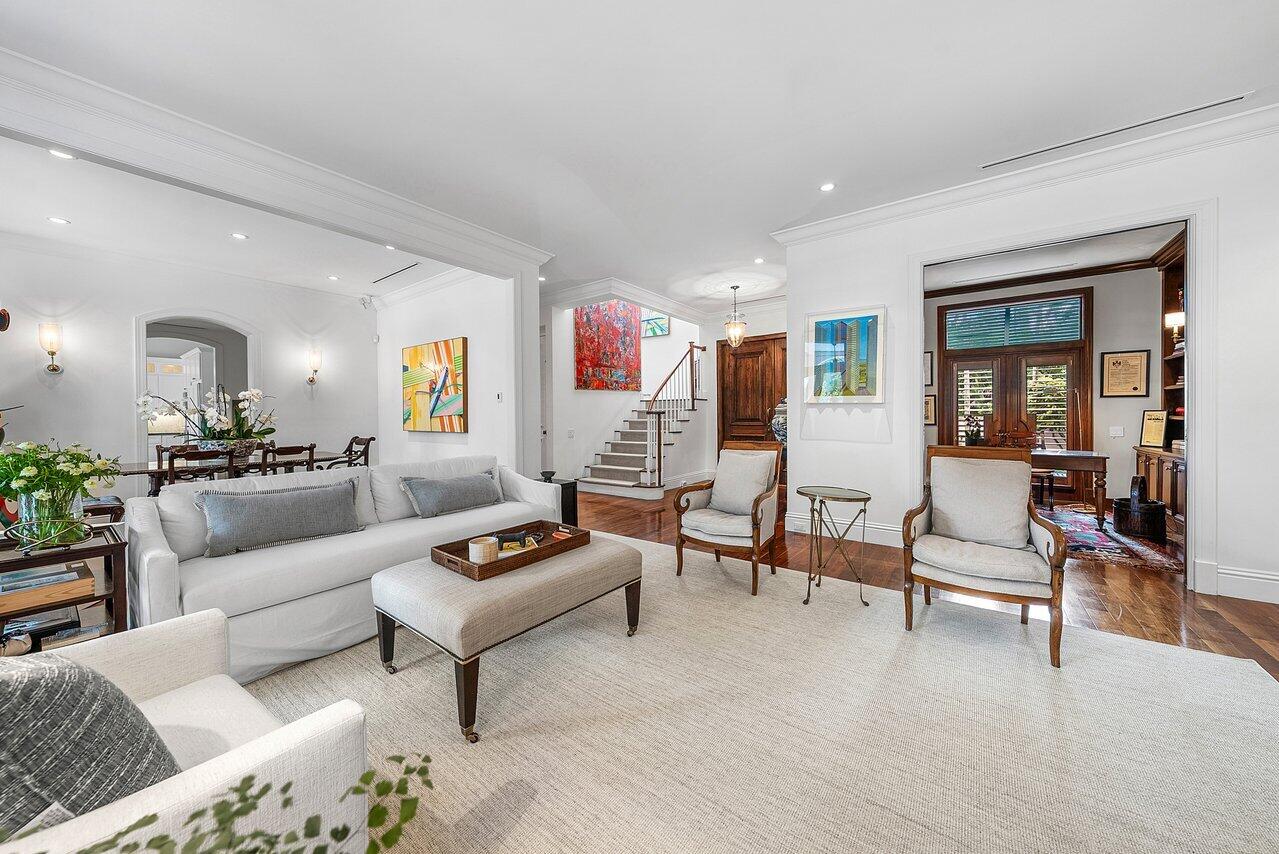 3138 Gulf Stream Road Gulf Stream, FL 33483 - Photo 8 of 49 a living room with furniture kitchen and a table