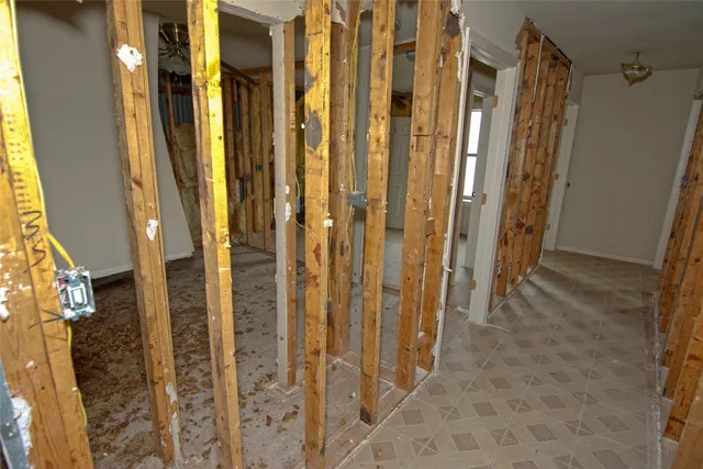 a view of a bathroom with a shower