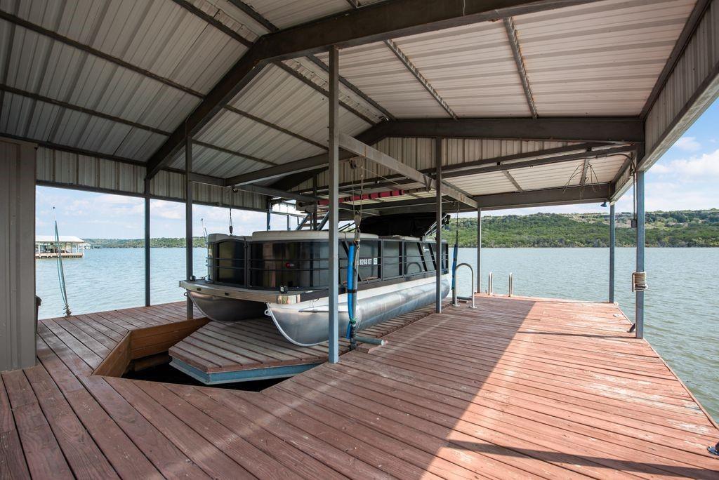 3617 Brandy Road Caddo, TX 76429 - Photo 33 of 40 Dock featuring a water view and boat lift