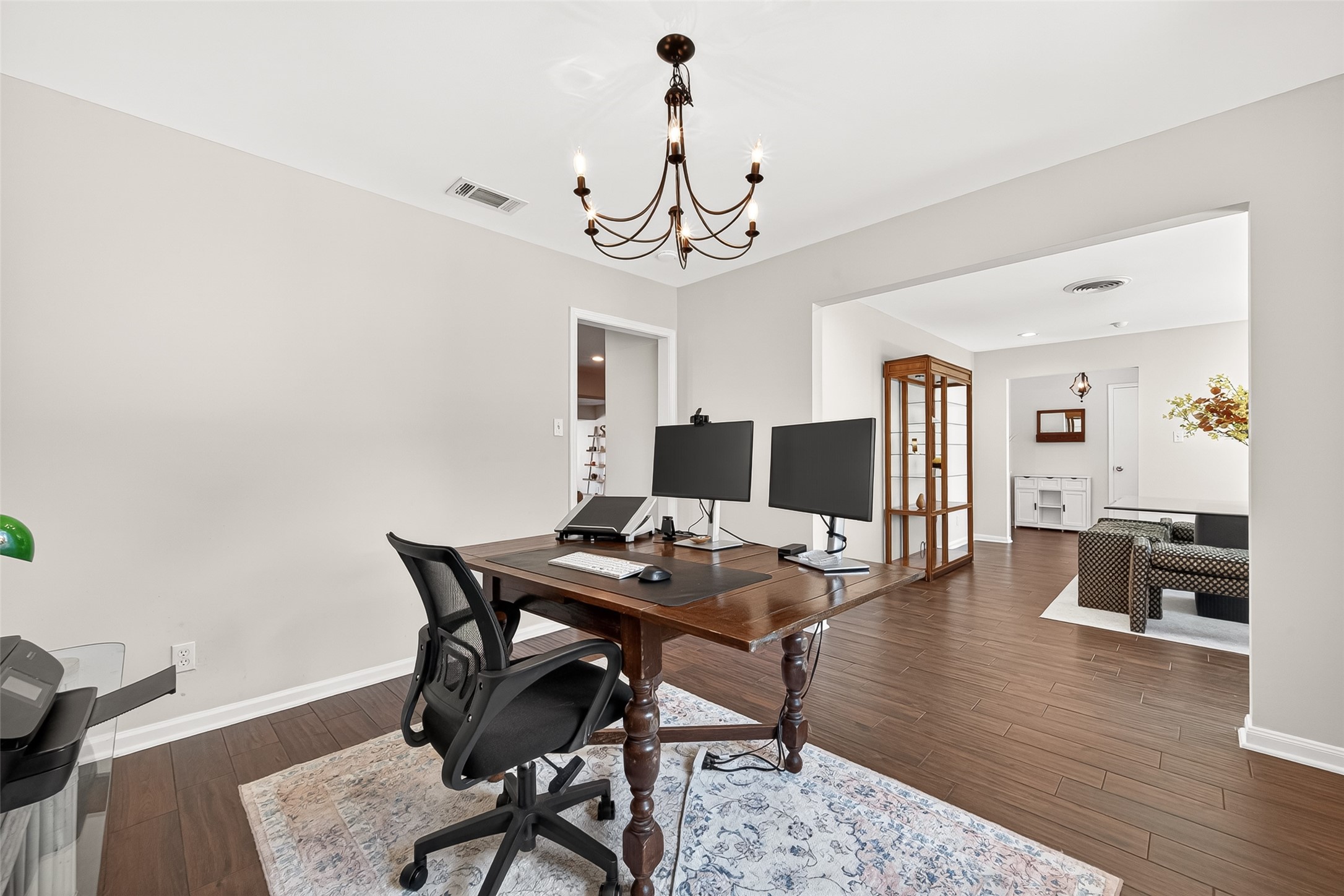 2610 Teague Road Houston, TX 77080 - Photo 15 of 49 This office opens to the formal living area and is direcly off the kitchen.