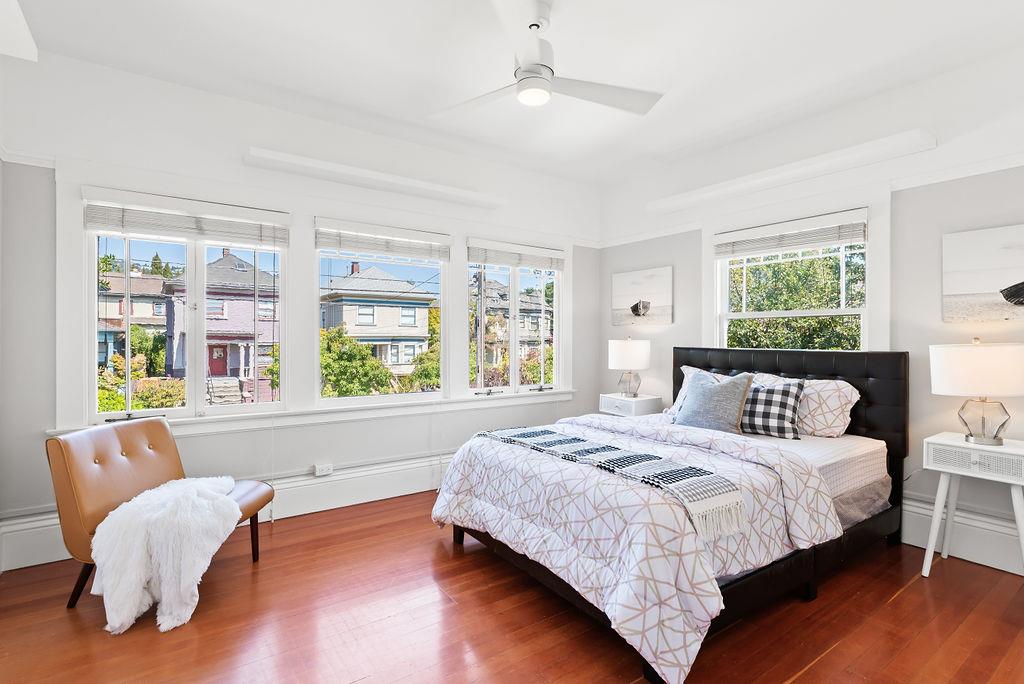 2800 Regent Street Berkeley, CA 94705 - Photo 22 of 40 a bedroom with a bed and a large window