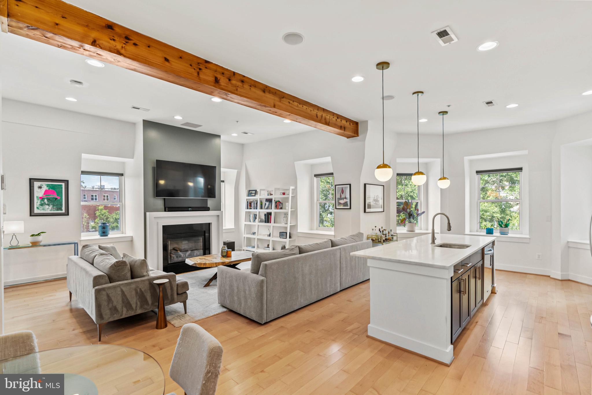 3311 13th Street Northwest, Unit 5 Washington, DC 20010 - Photo 1 of 36 Spacious modern living area with natural light.