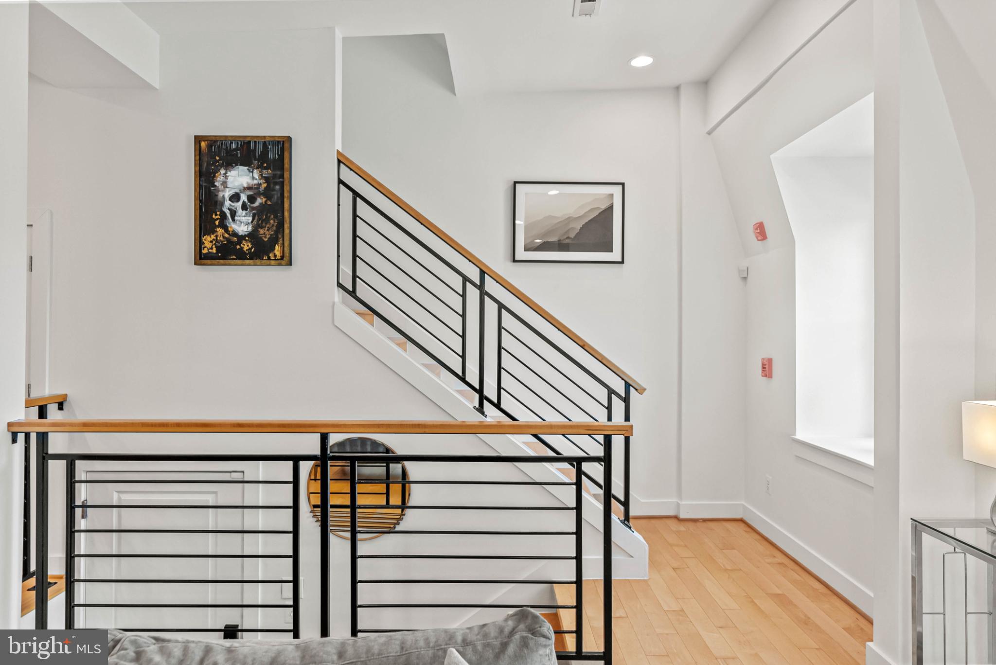 3311 13th Street Northwest, Unit 5 Washington, DC 20010 - Photo 26 of 36 Modern staircase to loft and private roofdeck