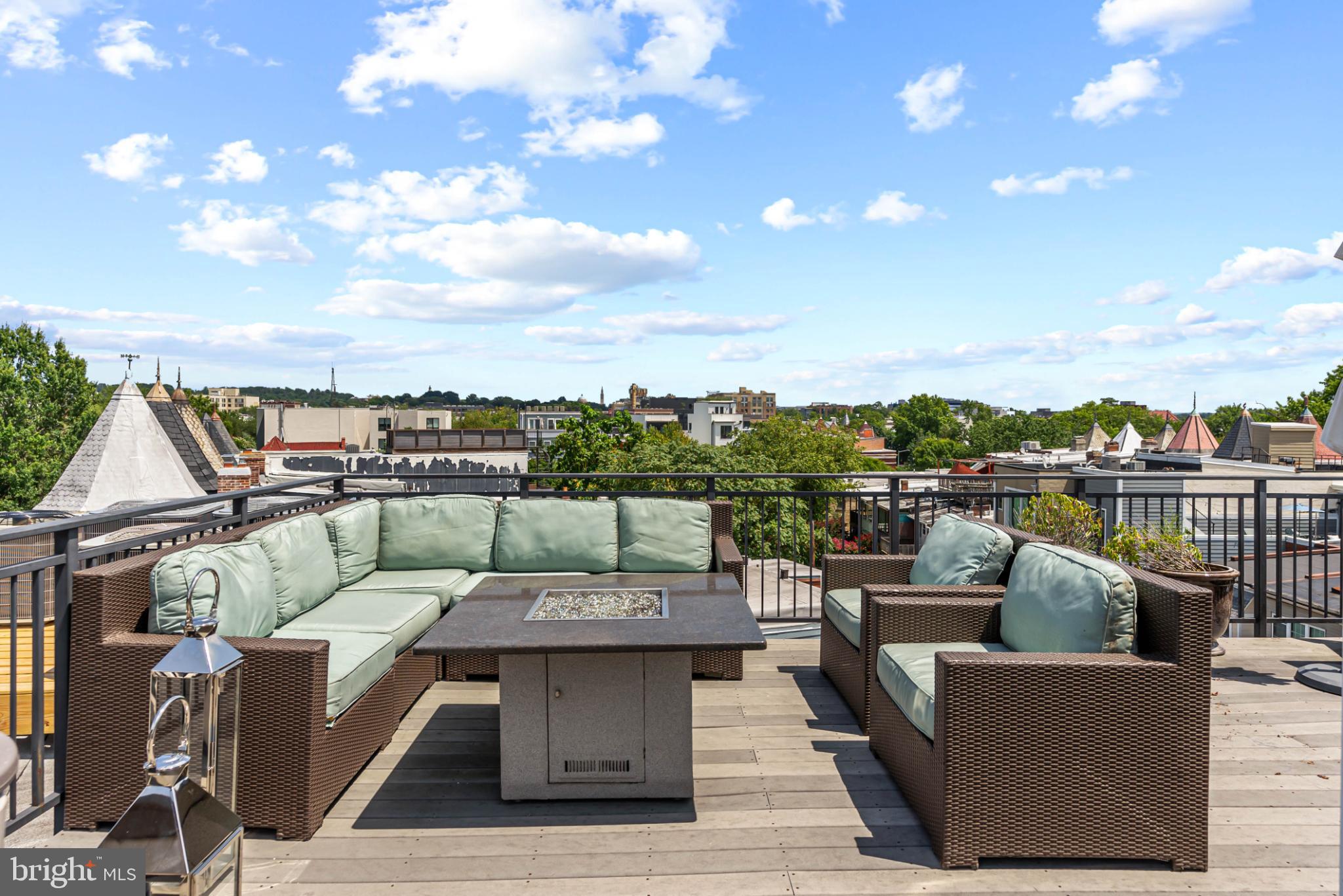 3311 13th Street Northwest, Unit 5 Washington, DC 20010 - Photo 32 of 36 Rooftop retreat with stunning skyline views.