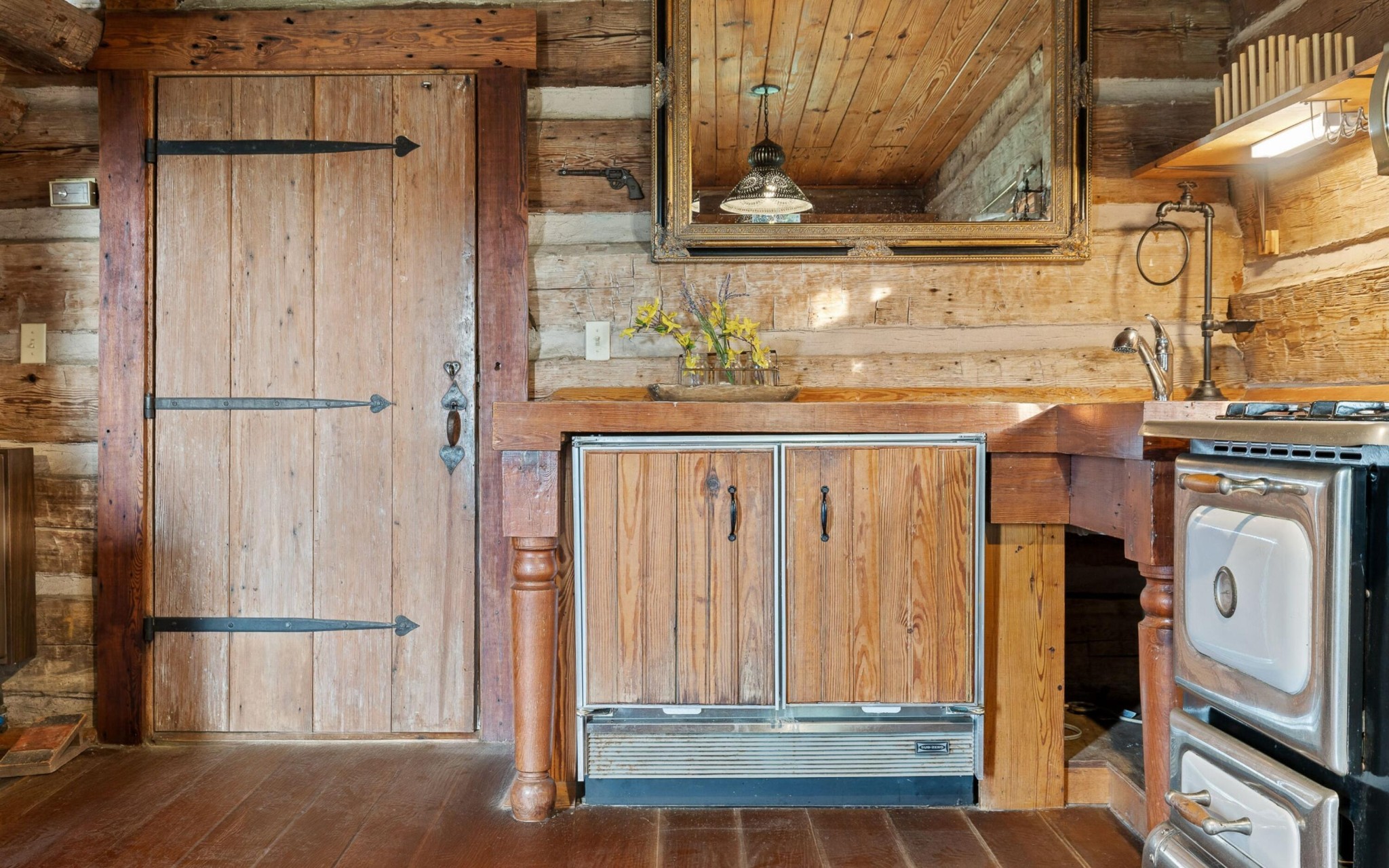 36 Still Hollow Road Menlo, GA 30731 - Photo 20 of 63 a view of a kitchen with wooden floor and staircase