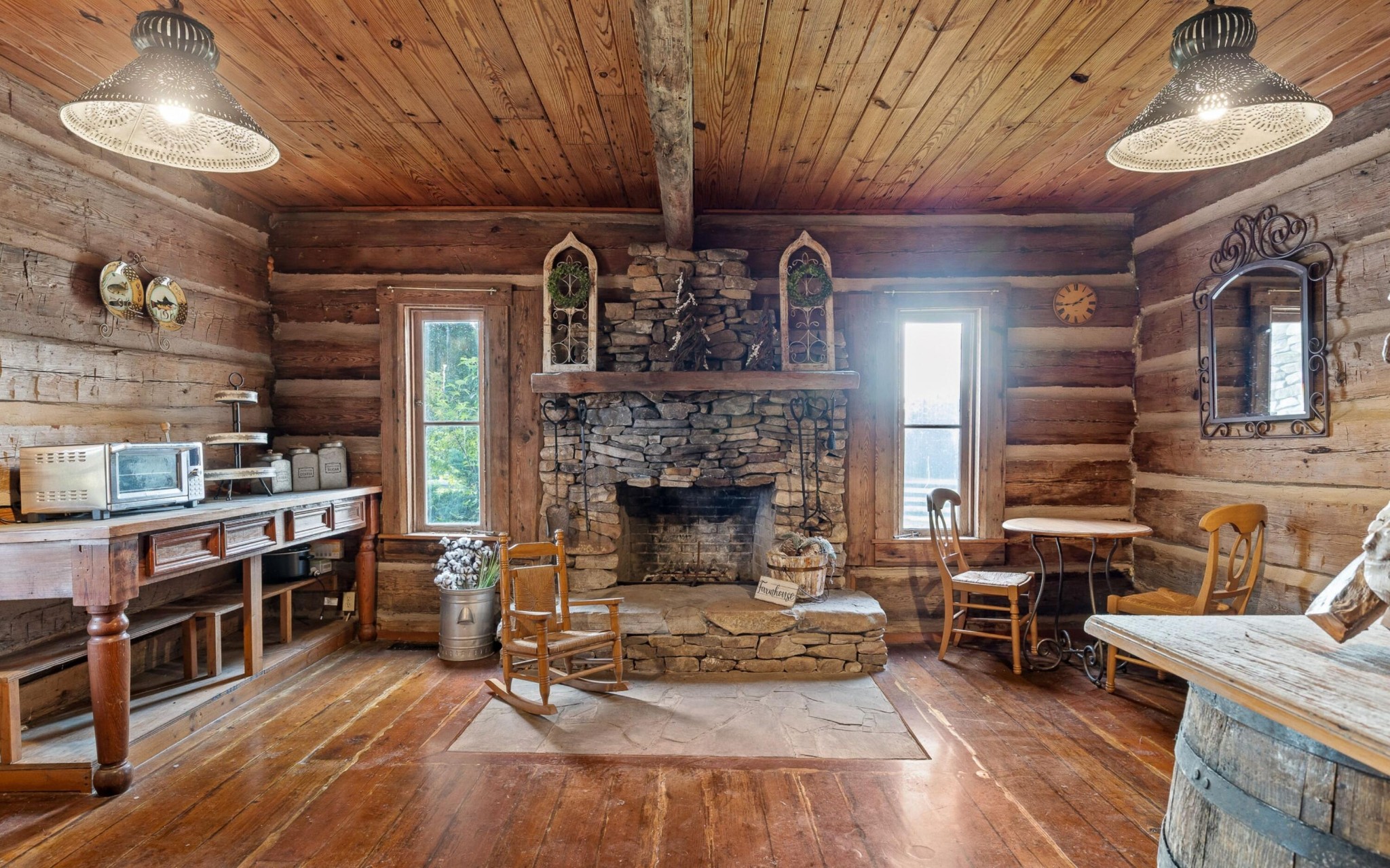 36 Still Hollow Road Menlo, GA 30731 - Photo 21 of 63 a living room with furniture and a fireplace
