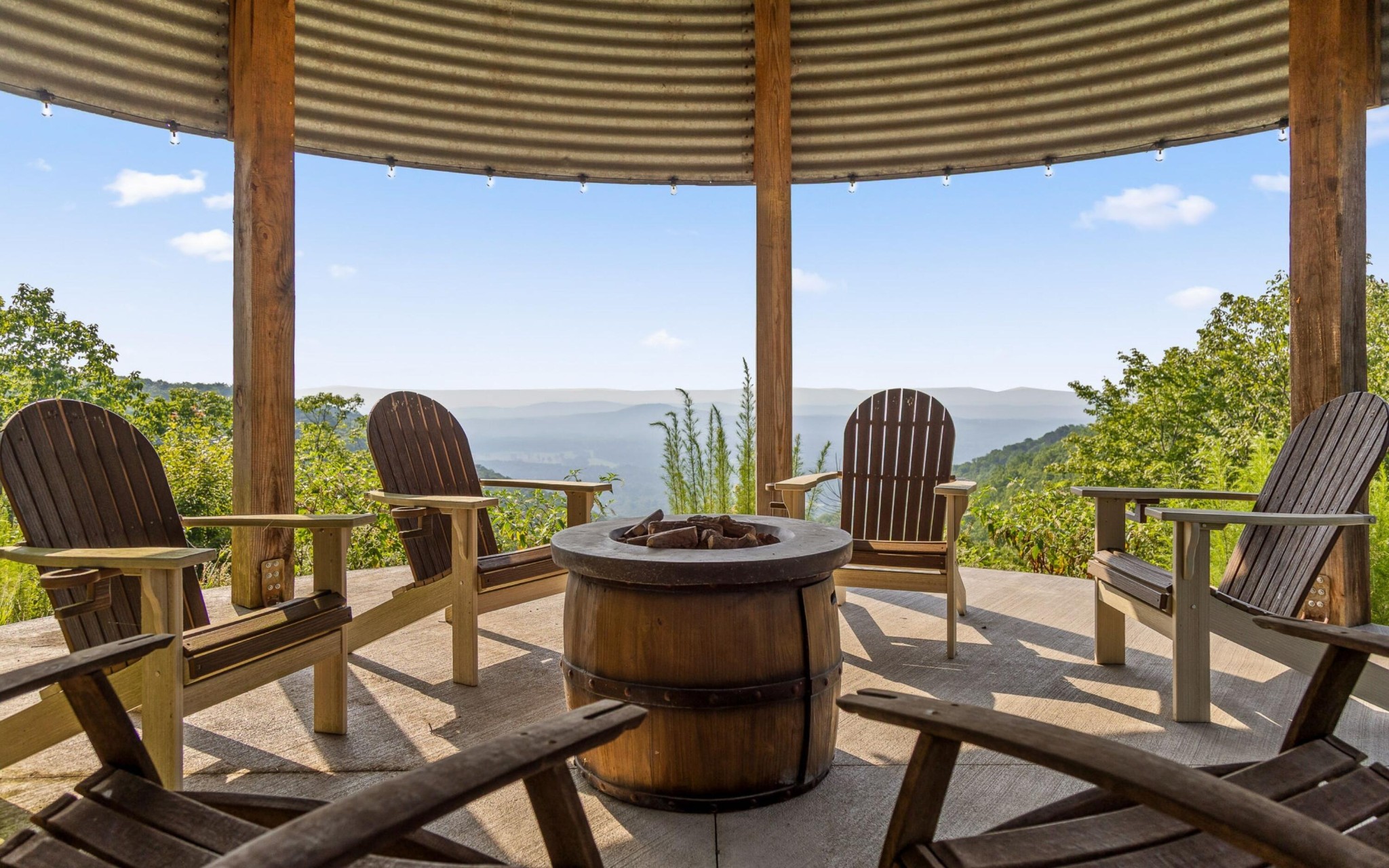 36 Still Hollow Road Menlo, GA 30731 - Photo 57 of 63 a view of balcony with wooden floor and outdoor seating