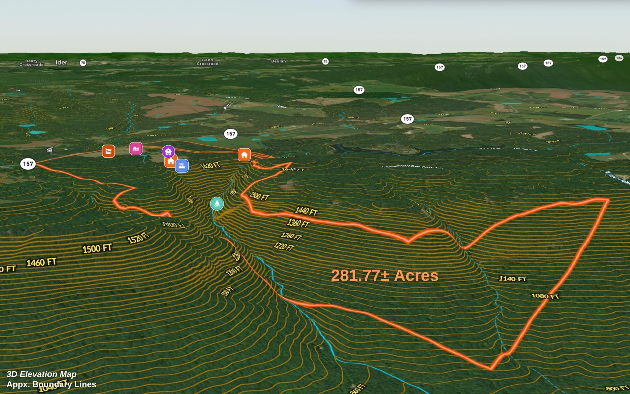 36 Still Hollow Road Menlo, GA 30731 - Photo 60 of 63 a view of a tennis court