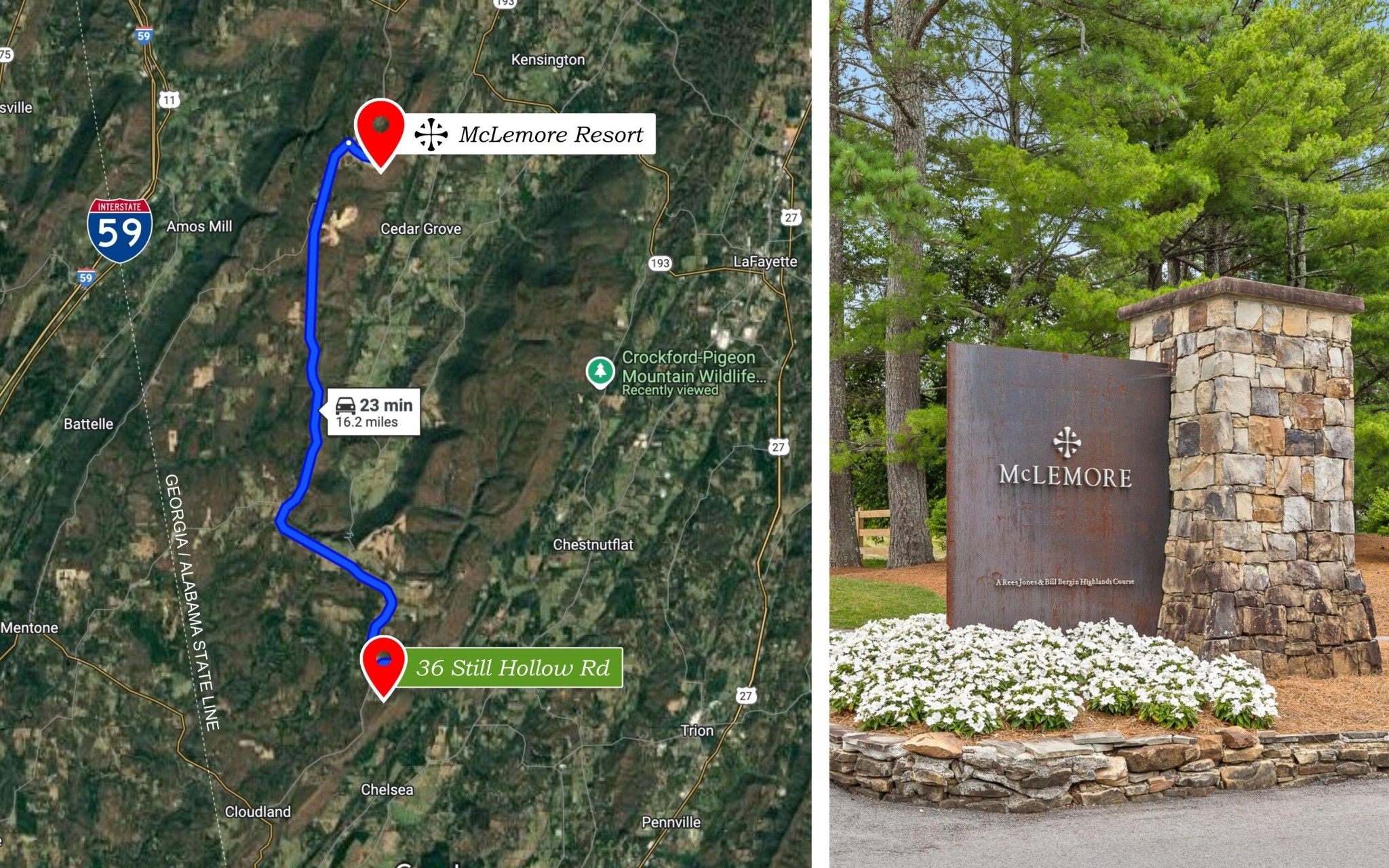 36 Still Hollow Road Menlo, GA 30731 - Photo 10 of 63 a street sign that is on a tree