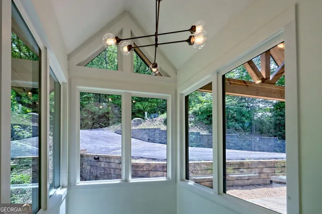 a view of railway station with sitting area