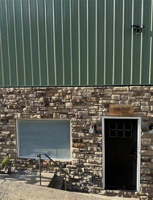 a view of outdoor space stove and chair