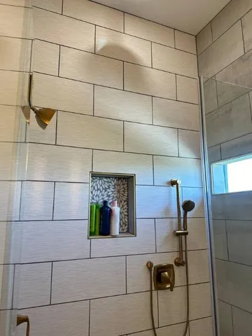 a view of a door in a room