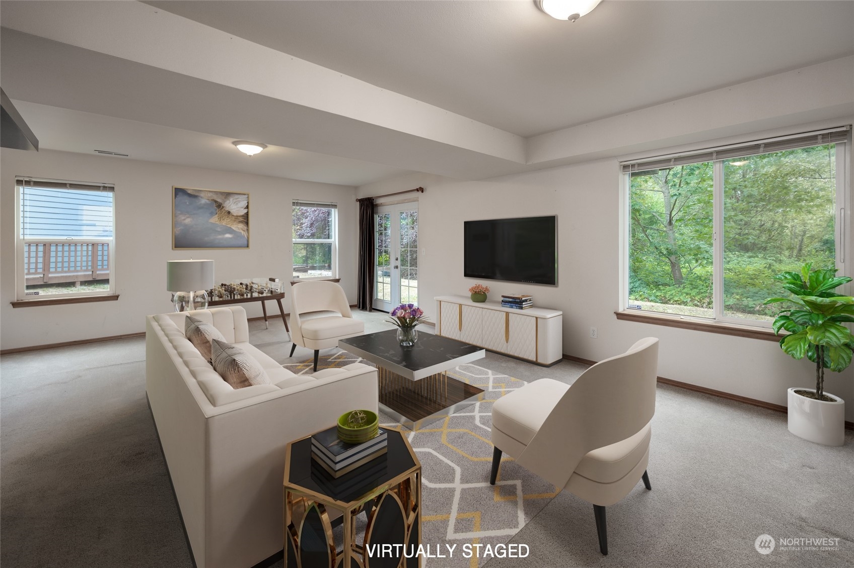 17033 4th Avenue Southeast Bothell, WA 98012 - Photo 31 of 35 a living room with furniture and a flat screen tv