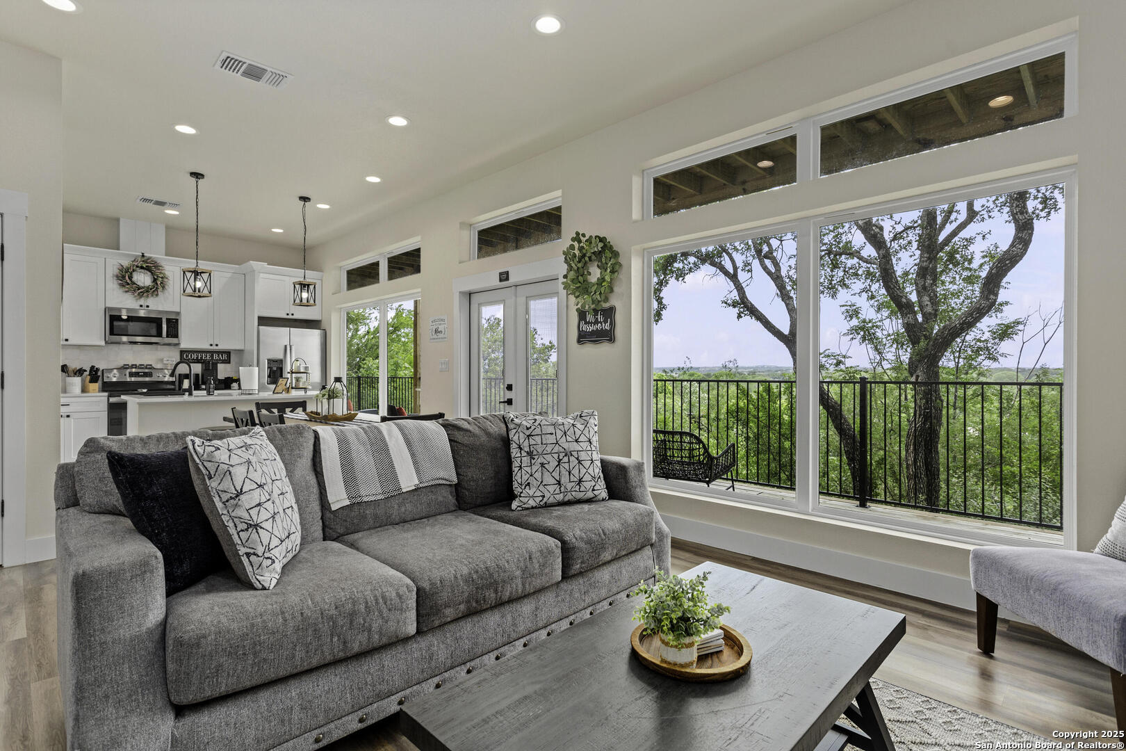 1121 Gruene Road, Unit A New Braunfels, TX 78130 - Photo 14 of 28 a living room with furniture and a large window