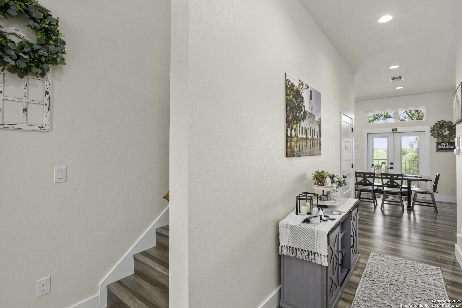 1121 Gruene Road, Unit A New Braunfels, TX 78130 - Photo 5 of 28 a living room with furniture and wooden floor