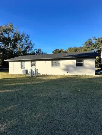 a view of a house with a outdoor space