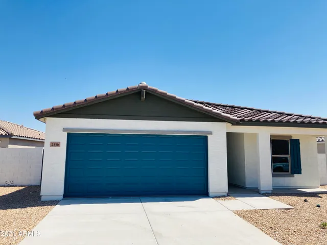 a front view of a house