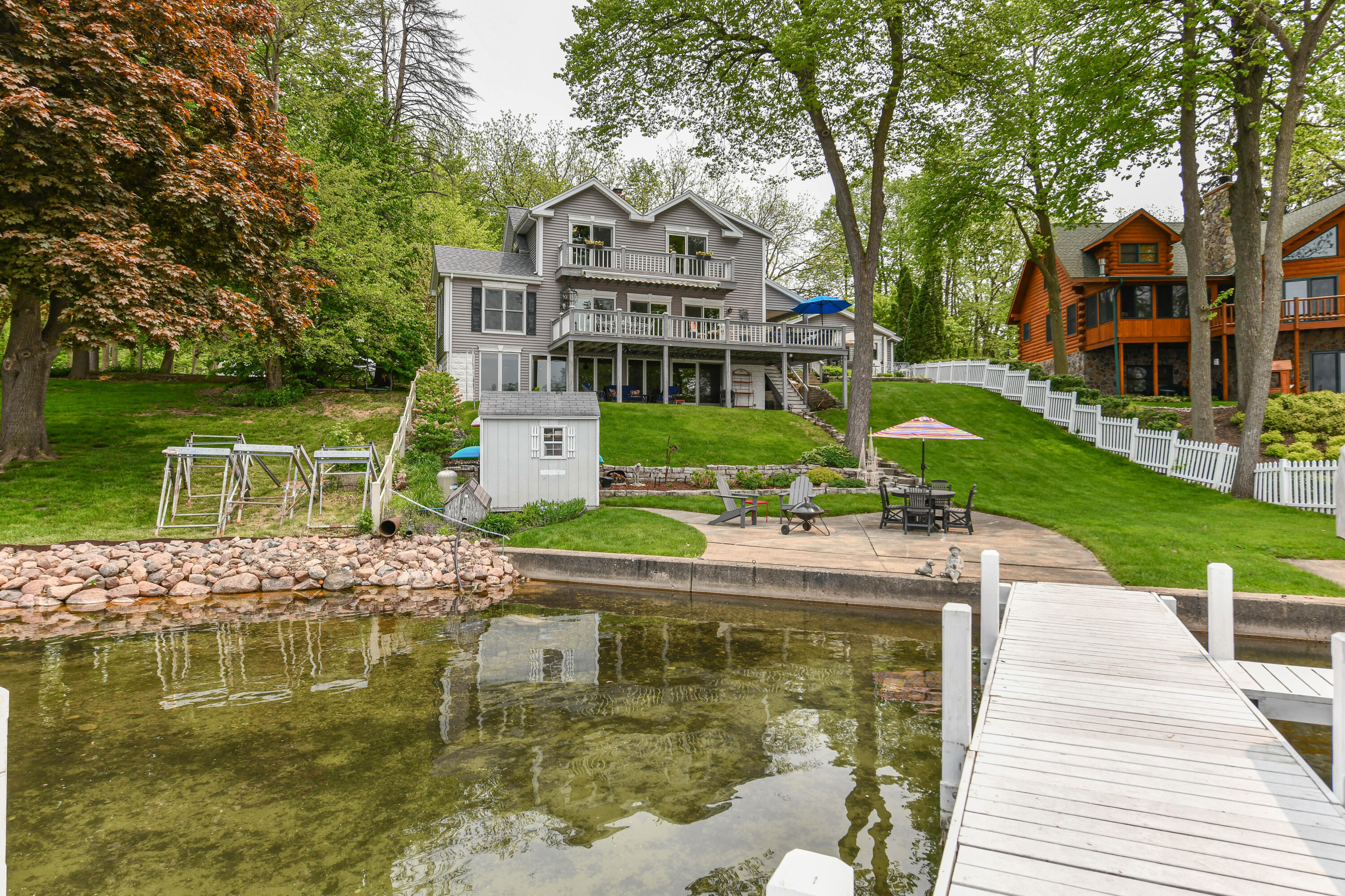 N9129 East Shore Road East Troy, WI 53120 - Photo 8 of 20 70' of amazing swimming frontage