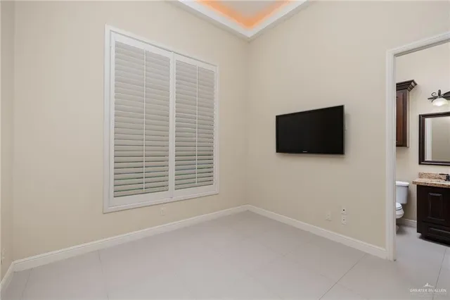 a view of livingroom with flat screen tv