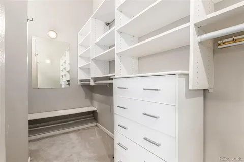 a view of walk in closet