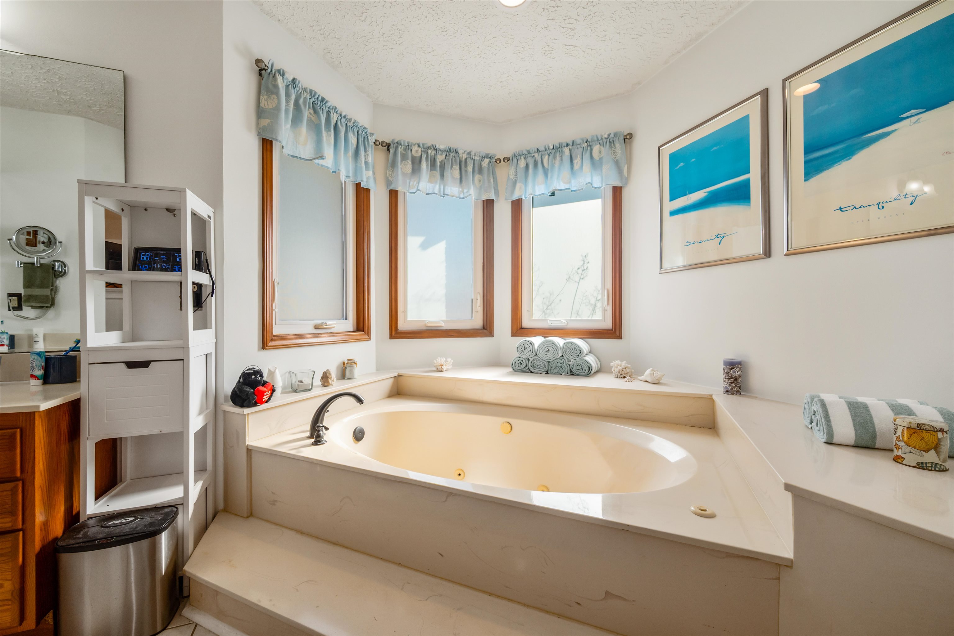 4746 National Drive Myrtle Beach, SC 29579 - Photo 20 of 40 Bathroom with a jetted tub and a textured ceiling